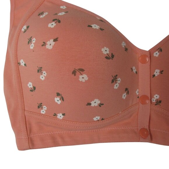 Daisy Bras Floral Plus Size 3XL Wireless Front Closure Comfort Feminine NWT - Picture 2 of 8